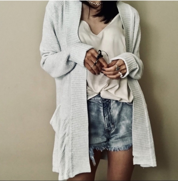 Tahari Open Front Hooded Cardigan w/ Pockets Heavy Knit Cotton Blend - Size 3X - Picture 14 of 14